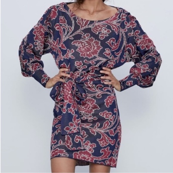 Zara Dresses & Skirts - NEW ZARA Jacquard Sweater Dress